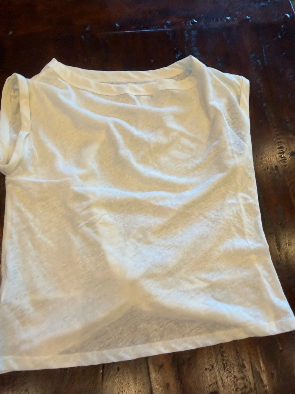 Liverpool Off White Knot-Front Short Sleeve Top